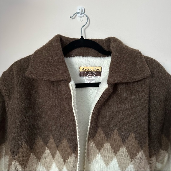 Vintage Arctic Fox Wool Sherpa Zipup Jacket - Picture 9 of 9